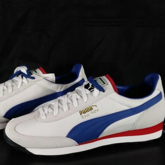 red white and blue pumas